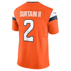 Patrick Surtain II Denver Broncos Nike Vapor F.U.S.E. Limited Jersey - Orange/Navy