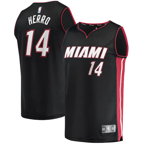 Tyler Herro Miami Heat  Fast Break Replica Jersey - Icon Edition - Black