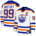 Wayne Gretzky Edmonton Oilers  1986/87 Blue Line Player Jersey - White
