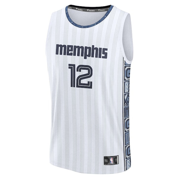 Ja Morant Memphis Grizzlies  2025/26 City Edition Fast Break Jersey - White