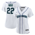 Women's Seattle Mariners Bryan Woo Nike White Home Replica Jersey