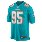 Josiah Bronson Miami Dolphins Nike Home Game Player Jersey - Aqua
