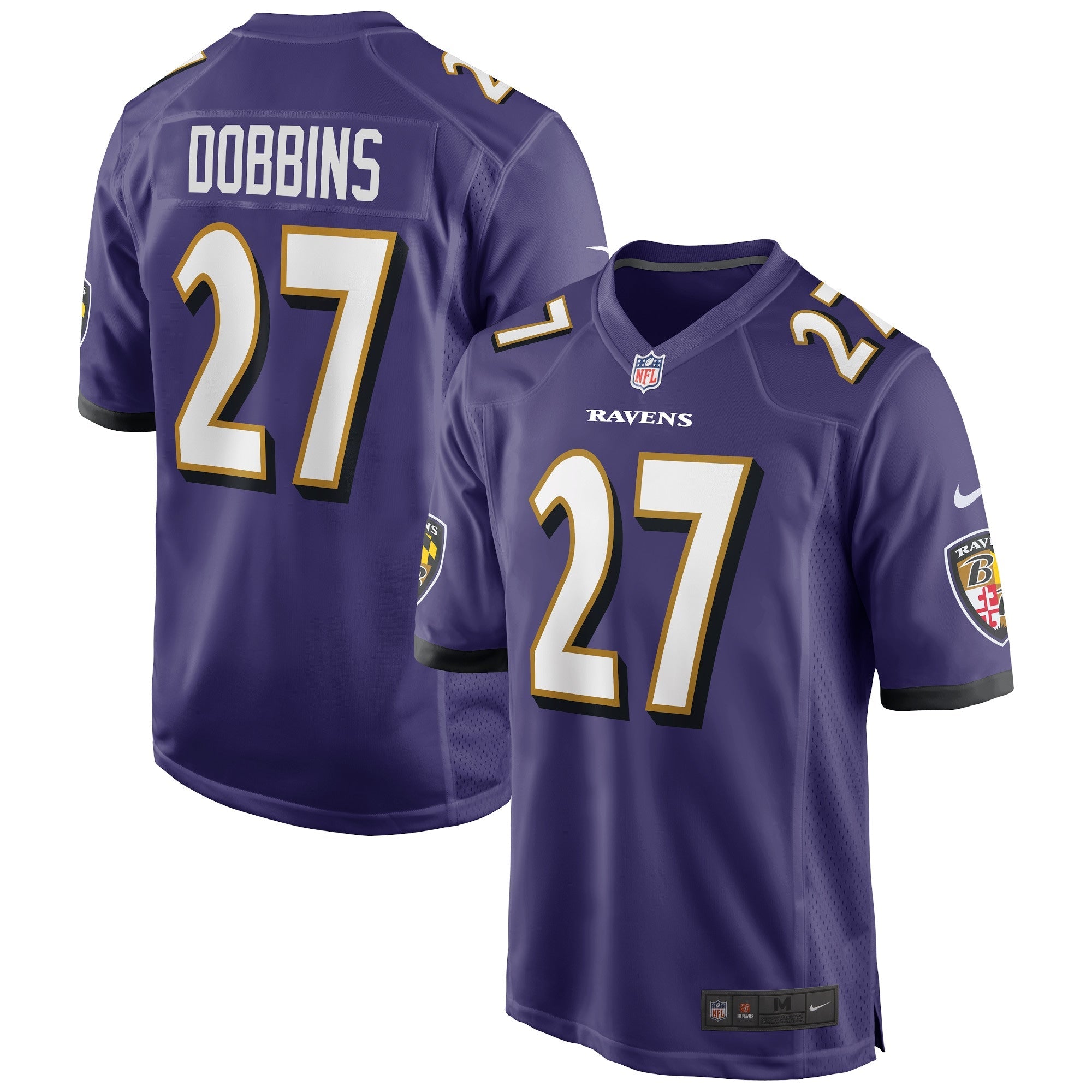 J.K. Dobbins Baltimore Ravens Nike Game Jersey - Black/Purple/White