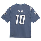 Drake Maye New England Patriots Nike Toddler 2025 Rivalries Collection Game Jersey - Storm Blue