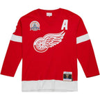Nicklas Lidstrom Detroit Red Wings Alternate Captain Patch 2001/02 Blue Line Player Jersey - Red