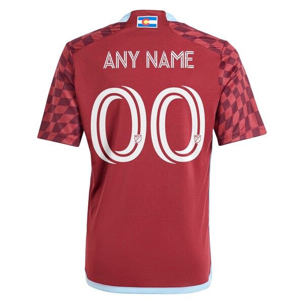 Colorado Rapids adidas Youth 2024 One Flag Kit Replica Custom Jersey - Burgundy