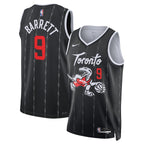 RJ Barrett Toronto Raptors Nike Unisex 2025/26 Swingman Jersey - Black - City Edition