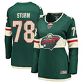 Nico Sturm Minnesota Wild  Women's Home Breakaway Jersey - Green