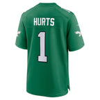 Jalen Hurts Philadelphia Eagles Nike Super Bowl LIX 2nd Alternate Game Jersey - Kelly Green