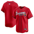 Atlanta Braves Nike Alternate Limited Jersey - Red/White