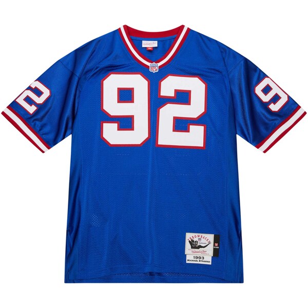 Michael Strahan New York Giants 1993 Authentic Throwback Retired Player Jersey - Royal/White