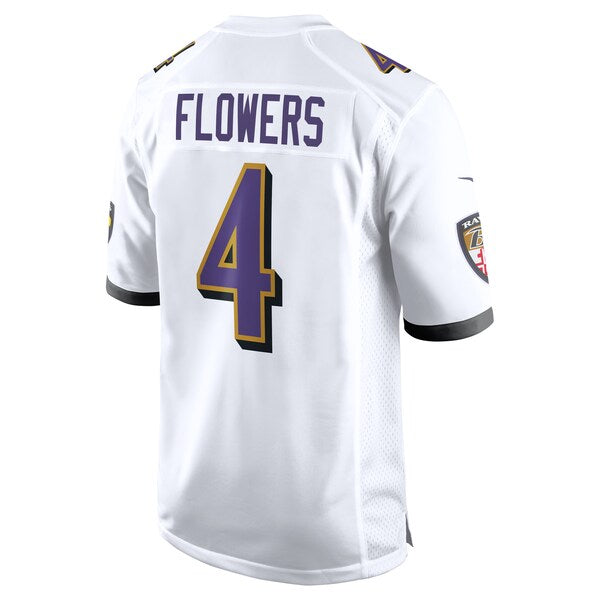Zay Flowers Baltimore Ravens Nike  Game Jersey -  White/Black