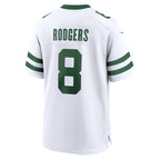 Aaron Rodgers New York Jets Nike Youth Game Jersey - White/Black/Green