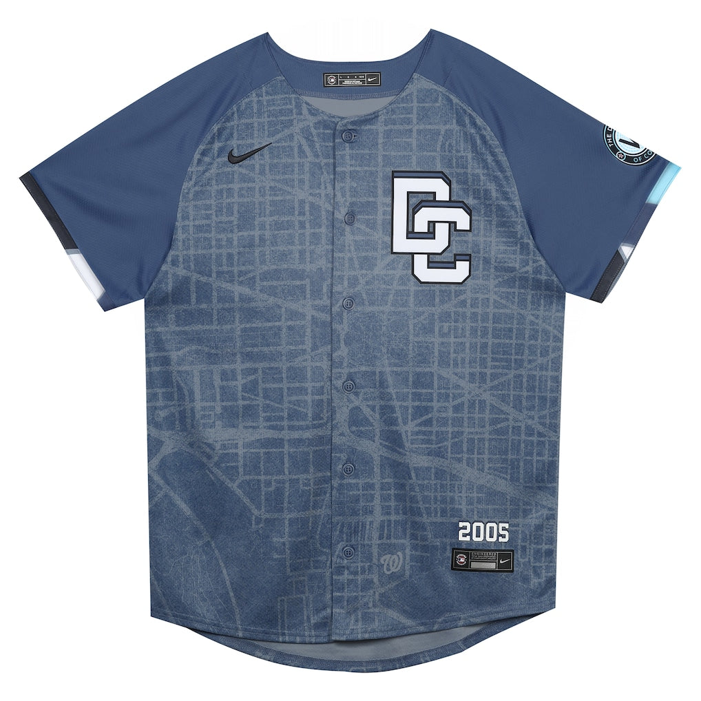 CJ Abrams Washington Nationals Nike Preschool City Connect 2025 Limited Jersey - Blue