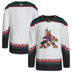 Arizona Coyotes adidas Men's Away Primegreen Authentic Blank Jersey - White