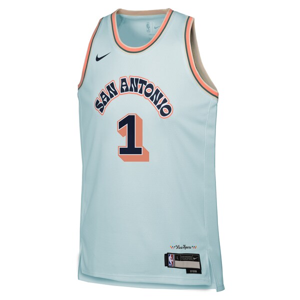Victor Wembanyama San Antonio Spurs Nike Youth 2024/25 Swingman Player Jersey - City Edition - Light Blue