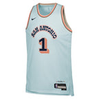 Victor Wembanyama San Antonio Spurs Nike Youth 2024/25 Swingman Player Jersey - City Edition - Light Blue