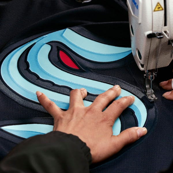 Seattle Kraken  Home Authentic Pro Custom Jersey - Navy