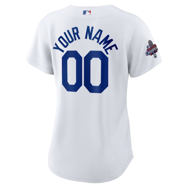 Los Angeles Dodgers Nike Women's 2024 World Series Champions Home Custom Replica Jersey - White