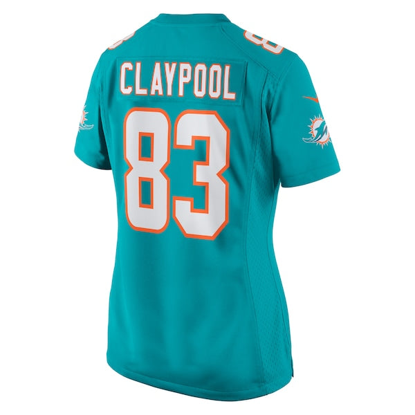 Chase Claypool Miami Dolphins Nike Women's  Game Jersey -  Aqua