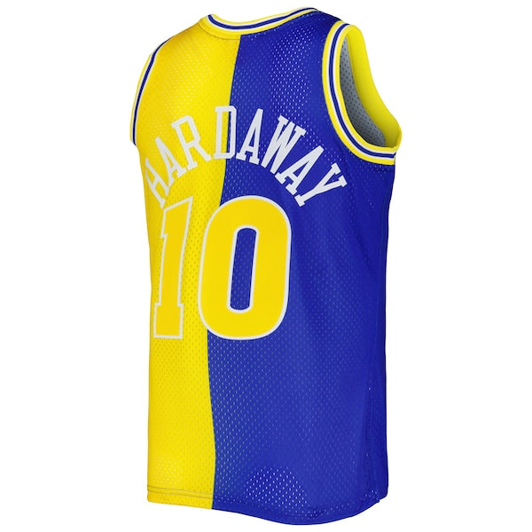 Tim Hardaway Golden State Warriors Hardwood Classics 1990/91 Split Swingman Jersey - Royal/Gold