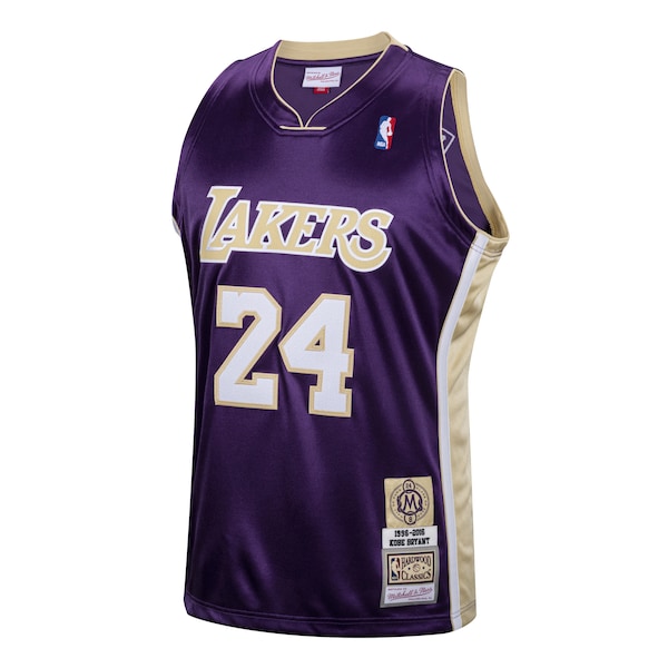 Kobe Bryant Los Angeles Lakers  Hall of Fame Class of 2020 #24 Authentic Hardwood Classics Jersey - Purple/Gold