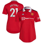 Antony Manchester United adidas Women's 2022/23 Home Replica Player Jersey - Red