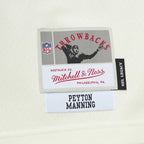 Peyton Manning Indianapolis Colts Chainstitch Legacy Jersey - Cream