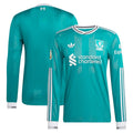 Liverpool adidas 2025/26 Third Authentic Long Sleeve Jersey - Green