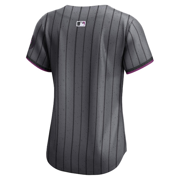 New York Mets Nike Women's 2024 City Connect Limited Player Jersey - Graphite