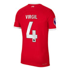 Virgil Van Dijk Liverpool Nike 2023/24 Home Authentic Player Jersey - Red/White