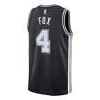 De'Aaron Fox San Antonio Spurs Nike Unisex Swingman Player Jersey - Icon Edition - Black