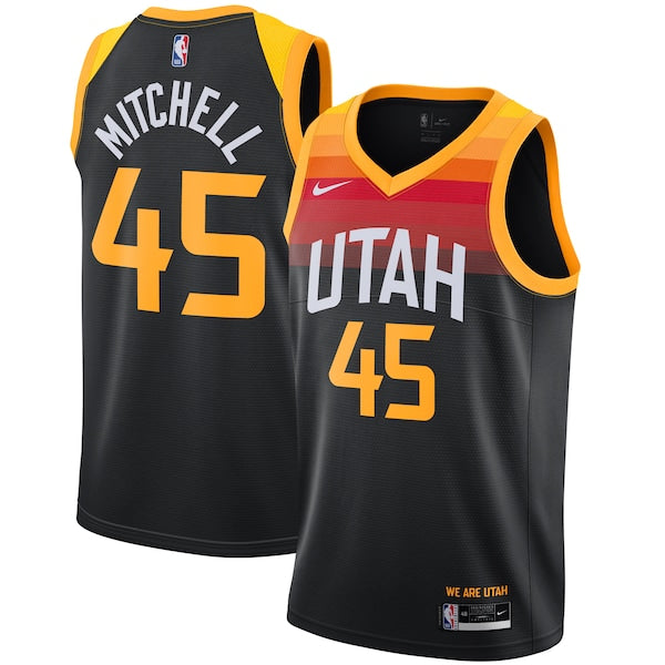 Donovan Mitchell Utah Jazz Nike 2021/22 Swingman Player Jersey Black - City Edition