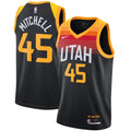 Donovan Mitchell Utah Jazz Nike 2021/22 Swingman Player Jersey Black - City Edition