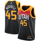 Donovan Mitchell Utah Jazz Nike 2021/22 Swingman Player Jersey Black - City Edition