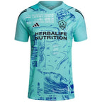 LA Galaxy adidas Women's 2024 One Planet Replica Jersey - Green