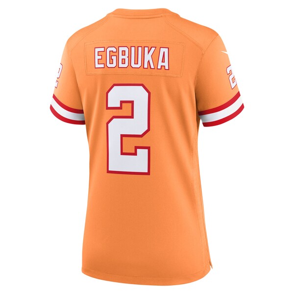 Emeka Egbuka  Tampa Bay Buccaneers Nike Women's Alternate 2  Game Jersey - Creamsicle/White/Red