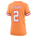 Emeka Egbuka  Tampa Bay Buccaneers Nike Women's Alternate 2  Game Jersey - Creamsicle/White/Red