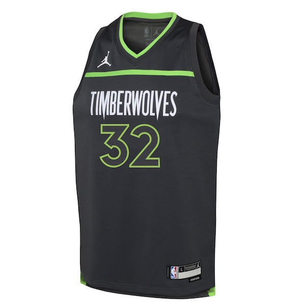 Karl-Anthony Towns Minnesota Timberwolves Jordan Brand Youth Swingman Jersey - Statement Edition - Black