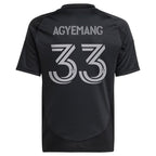 Patrick Agyemang Charlotte FC adidas Youth 2025 Fortress Kit Replica Player Jersey - Black