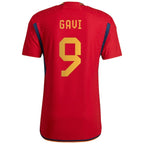 Gavi Spain National Team adidas 2022/23 Home Authentic Jersey - Red