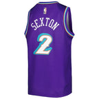 Collin Sexton Utah Jazz Nike Youth 2022/23 Swingman Jersey - City Edition - Purple