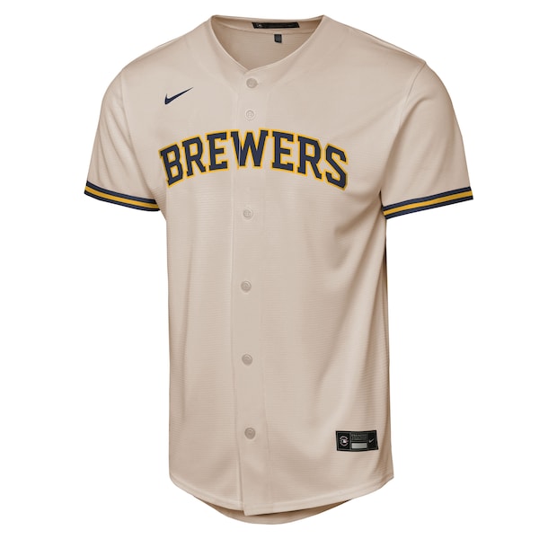 Christian Yelich Milwaukee Brewers Nike Youth Home Replica Player Jersey - Cream