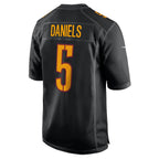 Jayden Daniels Men's Washington Commanders Nike Carbon Black Fashion Jersey - Black