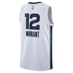 Ja Morant Memphis Grizzlies Nike Unisex Swingman Badge Player Jersey - Association Edition - White