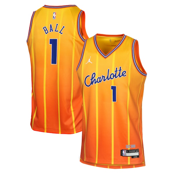 LaMelo Ball Charlotte Hornets Nike Youth 2025/26 City Edition Swingman Jersey - Orange