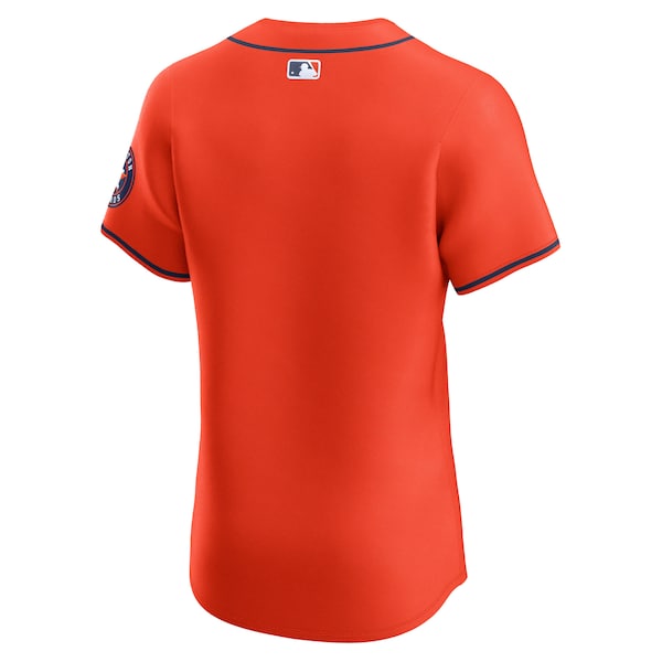 Houston Astros Nike Alternate Vapor Premier Elite Patch Jersey - Orange