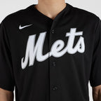 Francisco Lindor New York Mets Nike Lights Out Replica Player Jersey - Black