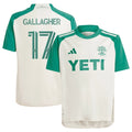 Jon Gallagher Austin FC adidas Youth 2024 The Armadillo Kit Replica Player Jersey – Tan