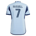Johnny Russell Sporting Kansas City adidas 2024 Hoops 4.0 Authentic Player Jersey - Light Blue